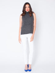 Warm Winds Sleeveless Sweater in Grey