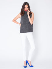 Warm Winds Sleeveless Sweater in Grey