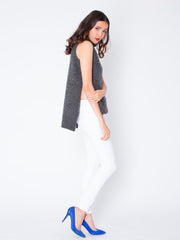 Warm Winds Sleeveless Sweater in Grey