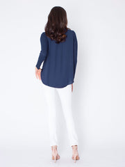 The Zip Front Top – Navy