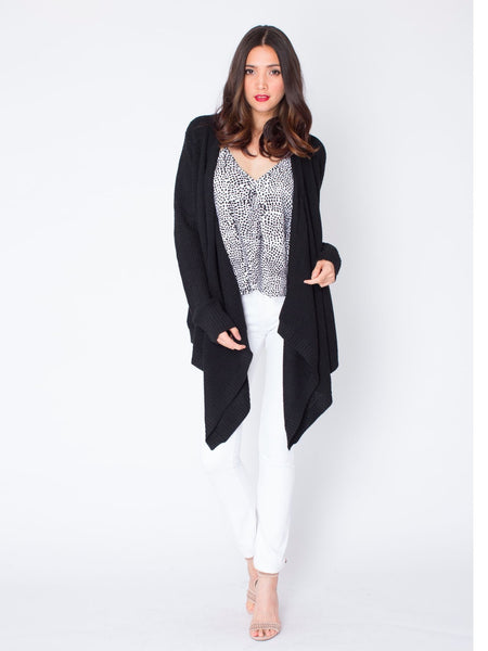 Perilous Cardigan – Black Marl