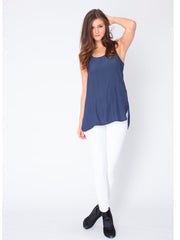 Silk Tank – Navy