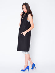 Godiva Black Mammoth Long Vest