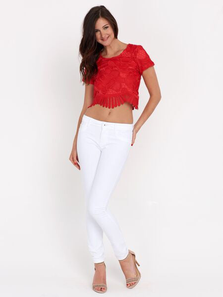 Crochet Daycation Crop Top by Lovers + Friends
