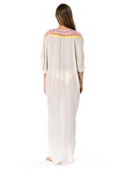 Embroidered Gauze Kaftan by Mara Hoffman