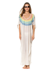 Embroidered Gauze Kaftan by Mara Hoffman