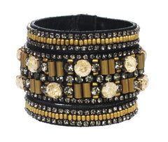 Crystal Rock 3 Row Cuff