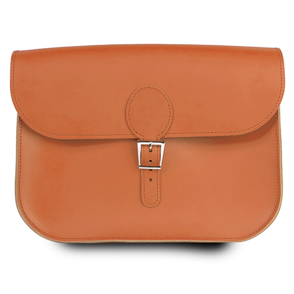 The Full Pint Satchel in Caramel by Brit Stitch