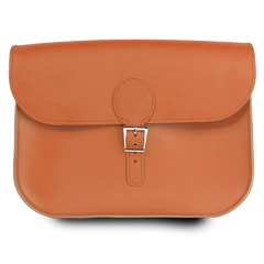 The Full Pint Satchel in Caramel by Brit Stitch