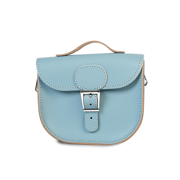 The Half Pint Satchel in Sky Blue by Brit Stitch