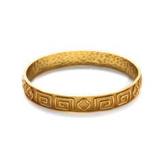 Greek Key Quatrefoil Bangle by Julie Vos 