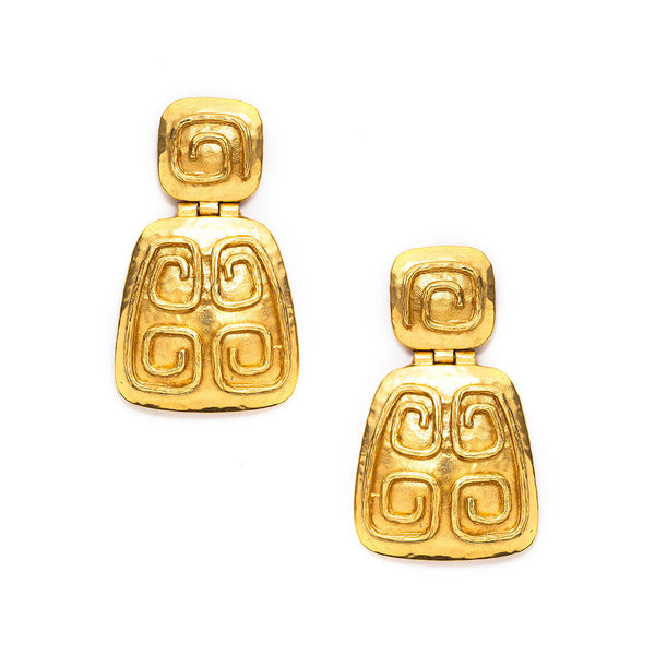 Greek Key Statement Earring by Julie Vos 