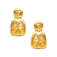 Greek Key Statement Earring by Julie Vos 