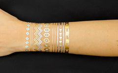 Gold / Glow in the Dark Isabelle Transfer Tattoos