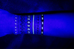 Gold / Glow in the Dark Isabelle Transfer Tattoos