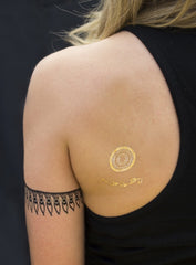 Gold / Glow in the Dark Isabelle Transfer Tattoos