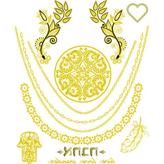 Lian Gold Transfer Tattoos