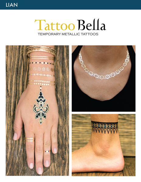 Lian Gold Transfer Tattoos