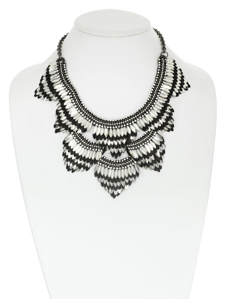 Feather Bib Necklace