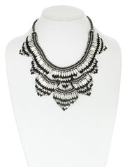 Feather Bib Necklace