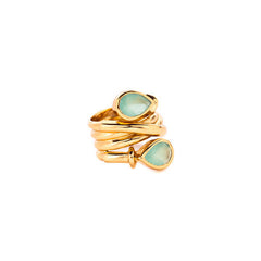 Tatiana Ring by Julie Vos- Aqua