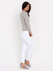 Pearl Shoulder Sweater