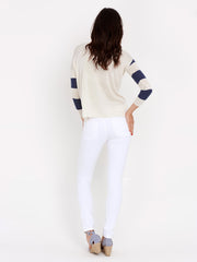 Stripe Sleeve Sweater