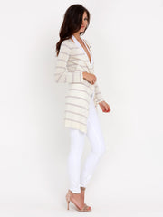 Long Stripe Cardigan
