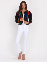 1980s Suede circus jacket by Jean Muir