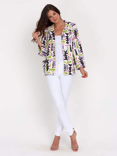 1950s Towelling Fab Print day jacket