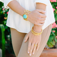 Versailles Scalloped Bangle by Julie Vos 