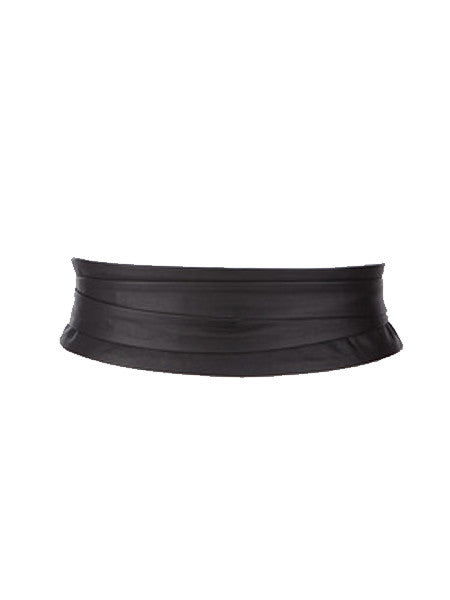 Black Leather Wrap Belt