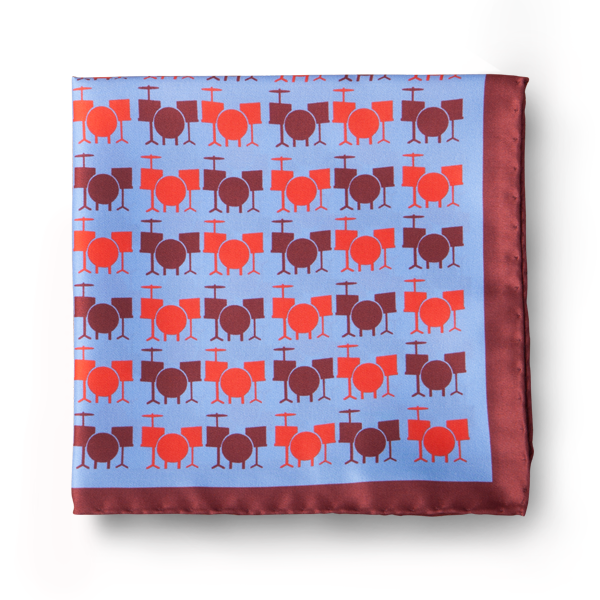 Drums Silk Hankie