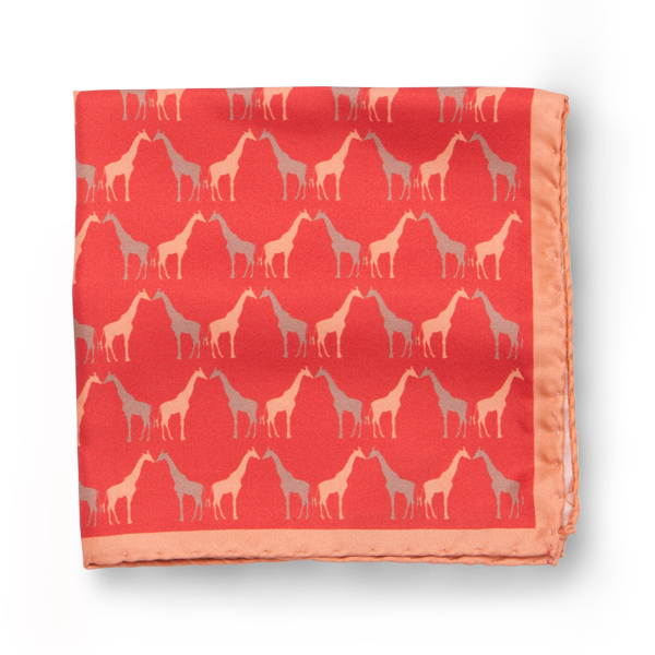 Giraffe Silk Hankie
