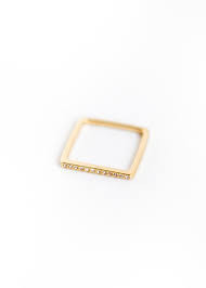 Studded Band Ring by By Boe