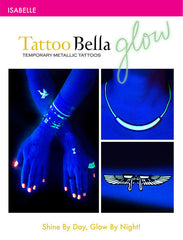 Gold / Glow in the Dark Isabelle Transfer Tattoos
