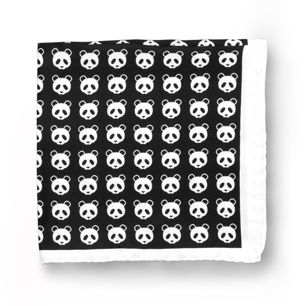 Panda Silk Hankie